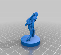 D&D/Pathfinder Rogue Figurine 3D model