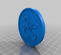 D&D Inspiration Token/Coin 3D model