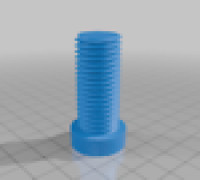extended Logitech yoke clamp bolt 3D model
