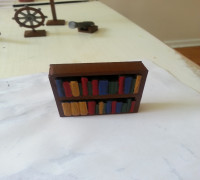 2"x1" Simple Tabletop Bookshelf 3D model