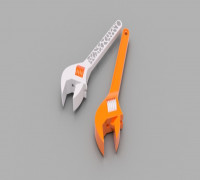 Crescent Wrench Pair 3D model
