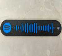 Spotify code - Customizable 3D model