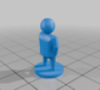 Simple Medieval Meeples 3D model