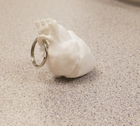 Anatomical Heart Keychain 3D model