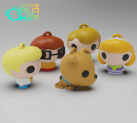 Scooby-Doo! Set (MicroPlaKit Series) 3D model