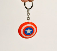 Captain America Shield Keychain 3D model