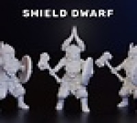 Shield Dwarf (DND / TTRPG) 3D model