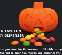 Jack-O-Lantern Candy Dispenser 3D model