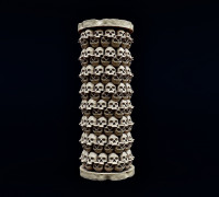 Skull Pillar 3D model