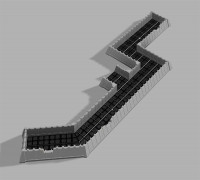 Warhammer 40K Modular Trench 3D model
