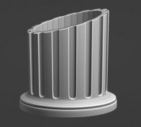 Doric column pen holder 3D model