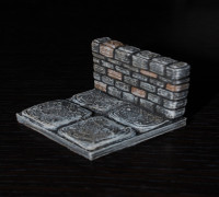 OpenForge Stone Dungeon Walls 3D model