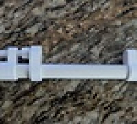 PVC pipe clamp 3D model