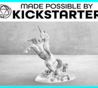 Unicorn - Action Pose - Tabletop Miniature 3D model