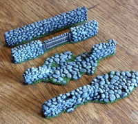 Stone wall 3D model