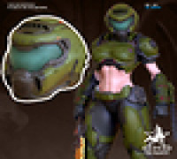 Doom Slayer Helmet 3D model