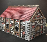 Medieval Cottage (15mm scale) 3D model