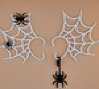 Spider web earring 3D model