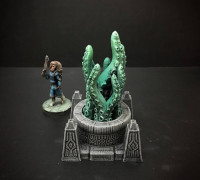 Delving Decor: Scrying Pool Alternate Inserts (28mm/Heroic scale) 3D model