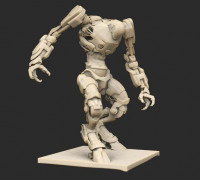 Cyberpunk Robots x6 3D model