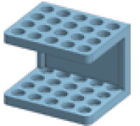 Stand for 20 test tubes 3D model