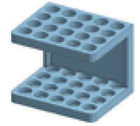 Stand for 20 test tubes 3D model