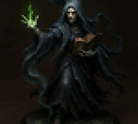 Veilbound Witch Miniature 3D model