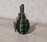 F-1 Hand Grenade 3D model