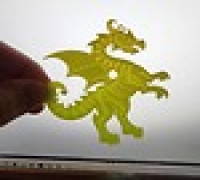 X-Ray dragon keychain 3D model