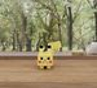 Pikachu Pokemon Multicolor 3D model