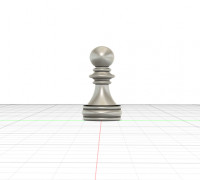 Chess pawn 3D model