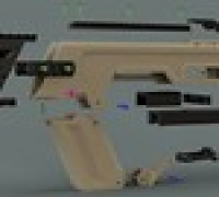 Glock 18 C Valiant PDW Airsoft Conversion Kit 3D model