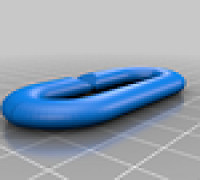  Interlocking chain link thinner 3D model