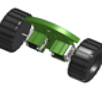 chassis for NEMA17 motored Robot 3D model