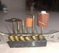 Mini Die Grinder Bit & Collet Organizer 3D model
