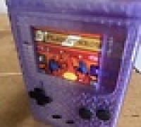 Gameboy card case designed to hold a poker deck of cards and display thr front one 3D model