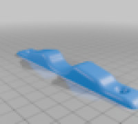Single Cue Rest for tableside (Rounded edges to avoid damage to the cue) 3D model