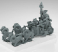 Warmaster Dwarfs Chariot 3D model