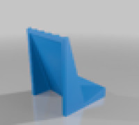 Angled + Grooved Stand (5 pens) 3D model