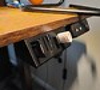 Under-Desk SD/Micro SD/USB Holder 3D model