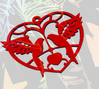 HEART KEYCHAIN 1 3D model