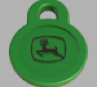 John Deere Small Keychain 3D model