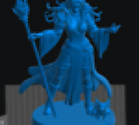 Elf Warlock Female 1 3D model