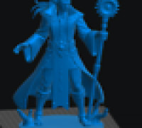 Elf Warlock Male 3 3D model
