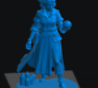 Elf Wizard Female 2 3D model