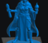 Elf Wizard Female 1 3D model