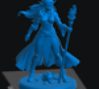 Elf Warlock Female 2 3D model