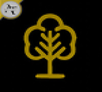 Simple Tree Symbol - 2D Art 3D model