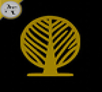 Simple Tree Symbol - 2D Art 3D model