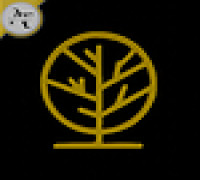 Simple Tree Symbol - 2D Art 3D model